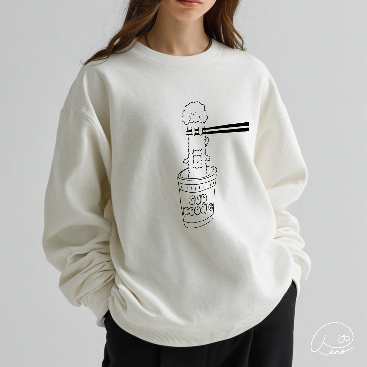 Cup Poodle Unisex Sweatshirt