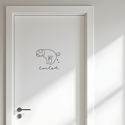 Toilet/Washroom Sticker