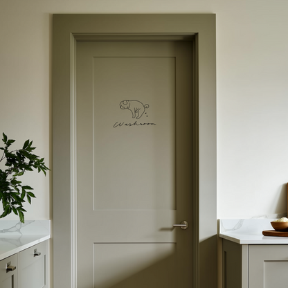 Toilet/Washroom Sticker